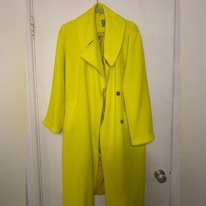 ASOS Vibrant Yellow Trench Coat (Neon)